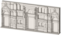 Modello 3d della facciata | 