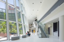 Indoor common area, showing inner courtyard | 