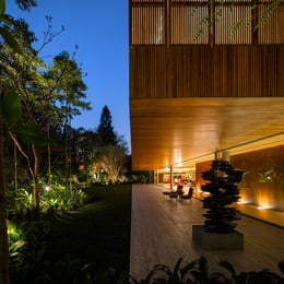 Ramp house at night | Courtesy Studio MK27