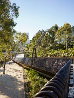 Atop the bridge looking toward Redgum Gully | 