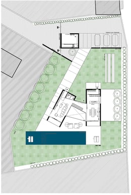 planimetria con inquadramento lotto di pertinenza | Arch. Salvatore Terranova - Ing. Arch. Giorgia Testa