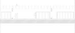 Commercial Units / Viewing Terrace South Elevation | Antalya Metropolitan Municipality Archive