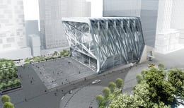 Rendering of The Shed and Lawrence Weiner’s IN FRONT OF ITSELF | Diller Scofidio + Renfro