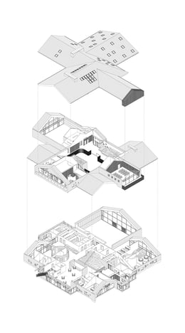 Exploded Axonometric drawing | C.F. Møller Architects