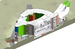 Spaccato assonometrico estratto dal modello BIM | LFA