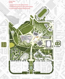 CityLife Siteplan | Zaha Hadid Architects