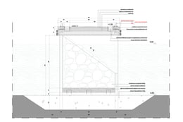 Sezione Pontile Fisso - Porto di San Teodoro | Binini Partners