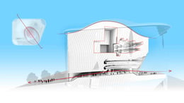 Xiqu Centre Section Diagram | Revery Architecture Inc.