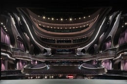 Xiqu Centre’s spectacular state-of-the-art 1,075-seat Main Auditorium as seen from the stage | Ema Peter - Ema Peter Photography: www.emapeter.com