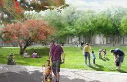 RENDERING OF NEW PARK | West 8
