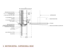 Section Detail - Curtain Wall Head | Leers Weinzapfel Associates