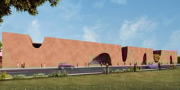 Main entrance towards south | Sanjay Puri Architects