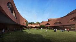 View from central courtyard towards south | Sanjay Puri Architects