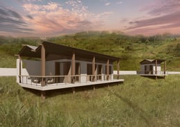 Bungalows Evening Rendering | SPG Architects