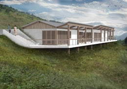 Visitor Center Diagonal Rendering | SPG Architects
