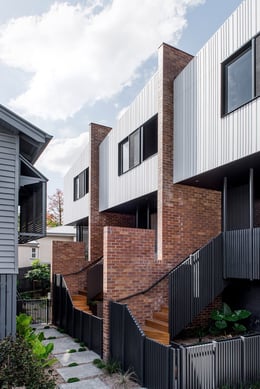 Private Front Yards of the Terrace Houses | Cathy Schusler