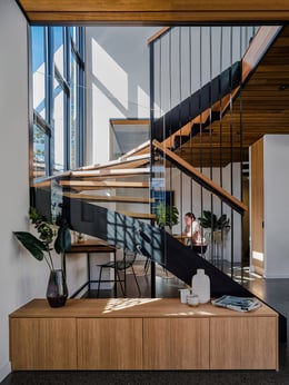 Feature Stair with North facing window | Andy MacPherson Studio