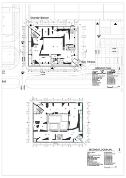 Ground Plan and Second Floor Plan | Atelier Alter Architects