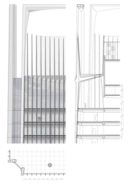 tower top facade detail | Jaeger Kahlen Partners Architects Ltd.