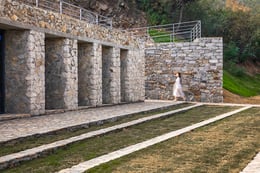 Building facade using local traditional stone-laying technique | JIn Weiqi