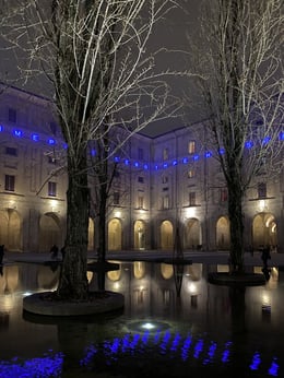 Acqua, natura, architettura: la fontana di notte | Luca Faroldi, photographer