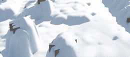 Study: transformation of abstracted landscapes with snow | Snøhetta