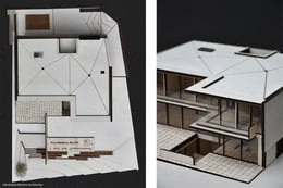 top view and detail of model | Rodolphe Mertens Architects