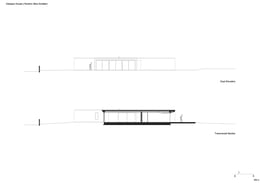 East Elevation and Transversal Section | Raulino Silva Architect