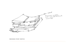 Massing Study Sketch | Teeple Architects Inc.