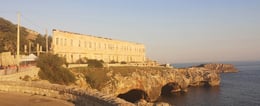 Ex Colonia Scarciglia, the abandoned volume,  nicknamed "the Sheet" by the inhabitants of S. Maria di Leuca | Courtesy of Laboratorio Architettura Semerano