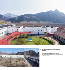 North courtyard (before & after transformation) | ©Moguang Studio