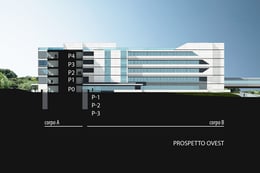 New Gemelli Private Hospital - Prospetto Ovest | Binini Partners