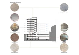 Cross section with existing materials | Progettisti Associati Tecnarc (Mythos Consortium)