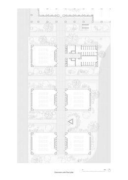 Classroom units courtyard plan | genarchitects