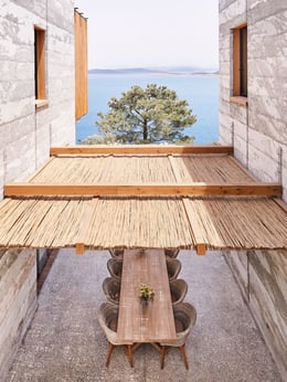 Courtyard for Aegean outdoor living | Christopher Kennedy