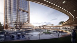 Courtyard rendering | TIANJIN TIANHUA NORTHERN ARCHITECTURAL DESIGN