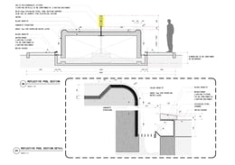 Section Detail of Reflective Pool. | 1:1 Limited