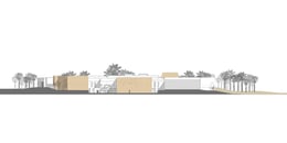 Main elevation of the Al Ain Museum | Dabbagh Architects