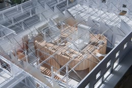Sandi Simon Center for Dance Model | Lorcan O'Herlihy Architects [LOHA]