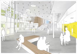 Sketch interior entry | Behnisch Architekten
