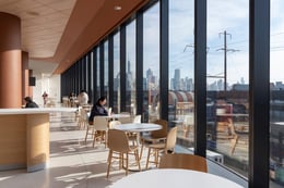 View from the cafe. | Nigel Young / Foster + Partners