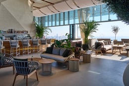 indoor lounge | AURA SKYPOOL Dubai, Juliet Dunne
