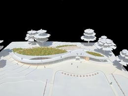 Photograph of study model from above | ikon.5 architects