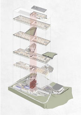 Explosive diagram | © Lechner & Lechner architects