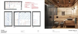 Executive and render bathroom 2 | Courtesy of Icona Architetti Associati