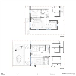Ground and first floor plan | Courtesy of Icona Architetti Associati