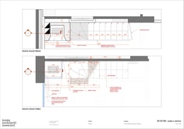 Staircase and chimney executive plan | Courtesy of Icona Architetti Associati