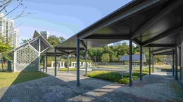 Supporting office area-ground landscape garden | Photographer: Zhang Chao