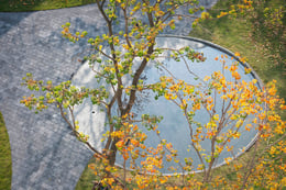Fall Garden - The water level fluctuations symbolize the changing moon of the year, allowing observers to perceive the passage of time and lunar phases. | © Holi Landscape Photography