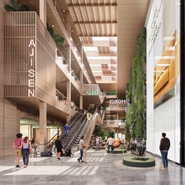 Indoor space at the north entrance of the mall | gad